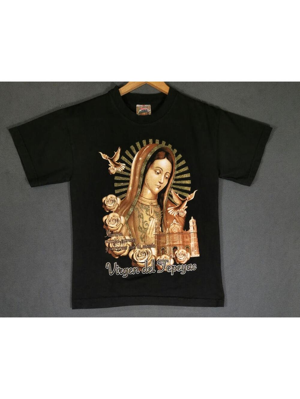 Vintage 90’s Madrecita Virgin Mary Size SRock Revolution Tag